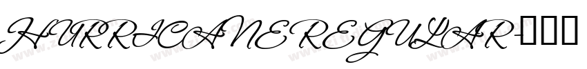 HURRICANE REGULAR字体转换